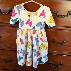 Hannah Andersson skater dress cream color with butterflies. Good condition. 3t.